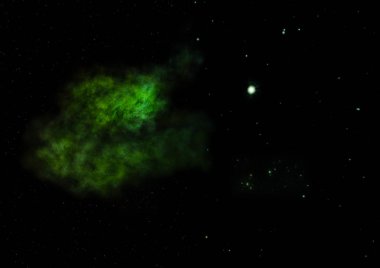 Sonsuz bir yıldız alanının küçük bir parçası