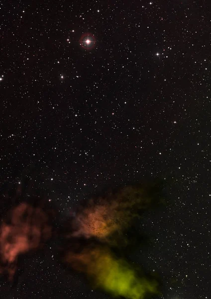 太空中的星场和星云 — 图库照片