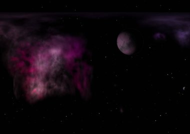 Uzayda bir yıldız alanı bir nebula ve gaz yoğunluğu. Bu görüntünün elementleri NASA tarafından desteklenmektedir .