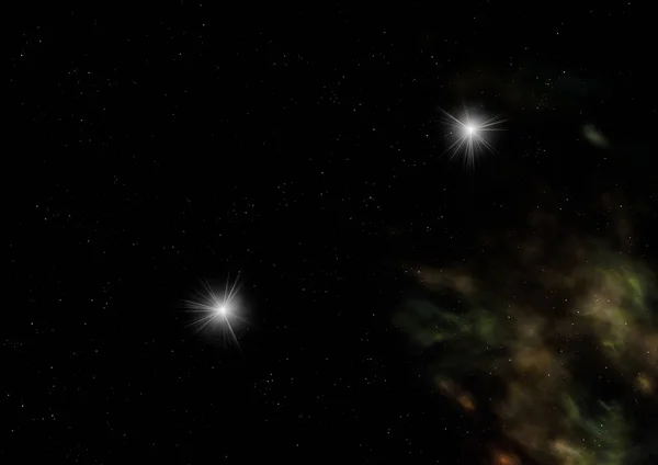 宇宙の星のフィールドは 星雲やガスの混雑 Nasaによって提供されたこの画像の要素 — ストック写真