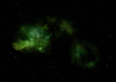 Evrendeki sonsuz uzay alanının küçük bir parçası. Bu görüntünün elementleri NASA tarafından döşenmiştir. 3B görüntüleme