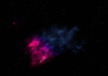 Uzayda bir yıldız alanı bir nebula ve gaz yoğunluğu. Bu görüntünün elementleri NASA tarafından desteklenmektedir .