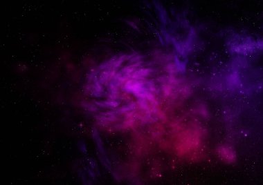 Uzaya karşı parlayan nebula ve yıldız alanı. Bu görüntünün elementleri NASA tarafından desteklenmektedir .