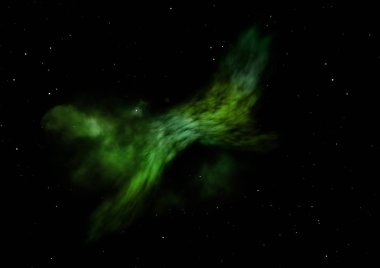 Evrendeki sonsuz uzay alanının küçük bir parçası. Bu görüntünün elementleri NASA tarafından döşenmiştir. 3B görüntüleme