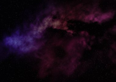 Evrendeki sonsuz uzay alanının küçük bir parçası. Bu görüntünün elementleri NASA tarafından döşenmiştir. 3B görüntüleme