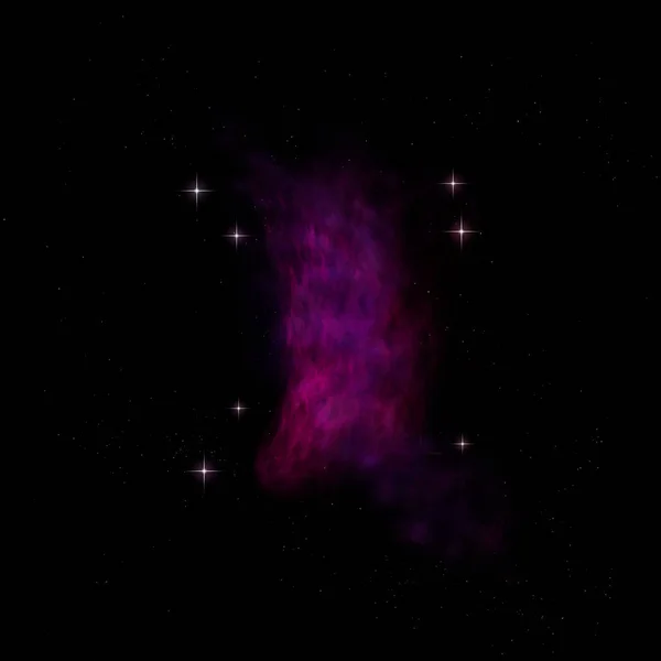 Daleko Sebe Zářila Mlhovina Hvězdné Pole Proti Vesmíru Prvky Tohoto — Stock fotografie
