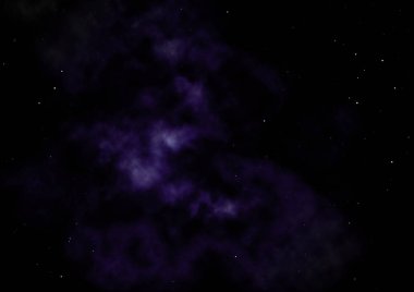 Parlayan nebula ve yıldız alanı olmak. 3B görüntüleme