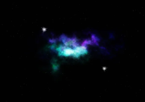 Campo Estelar Espacio Una Nebulosa Una Congestión Gas Elementos Esta — Foto de Stock