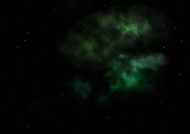 Evrendeki sonsuz uzay alanının küçük bir parçası. Bu görüntünün elementleri NASA tarafından döşenmiştir. 3B görüntüleme