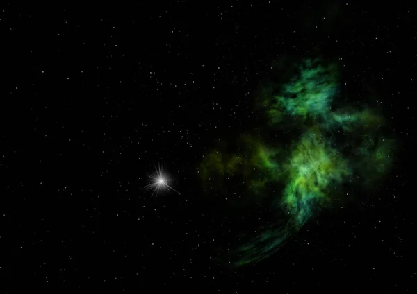 Stjärnfält Rymden Nebulosa Och Gasöverbelastning Delar Denna Bild Tillhandahålls Nasa — Stockfoto