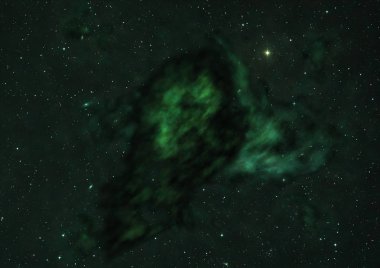 Uzayda bir yıldız alanı bir nebula ve gaz yoğunluğu. Bu görüntünün elementleri NASA tarafından döşenmiştir. 3B görüntüleme