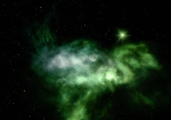 Daleko Sebe Zářila Mlhovina Hvězdné Pole Proti Vesmíru Prvky Tohoto — Stock fotografie