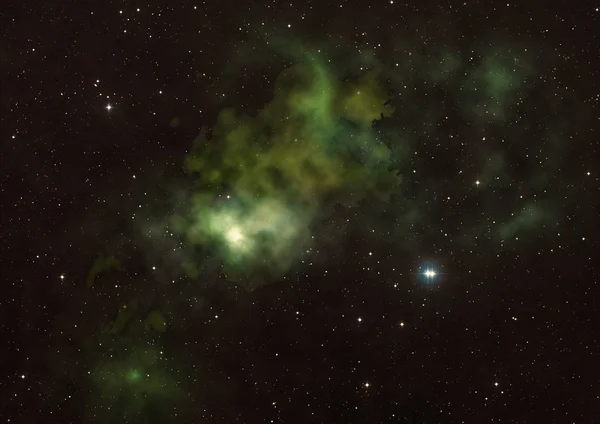 Weit Draußen Leuchteten Nebel Und Sternenfeld Gegen Den Weltraum Elemente — Stockfoto