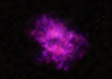 Uzaya karşı parlayan nebula ve yıldız alanı. Bu görüntünün elementleri NASA tarafından döşenmiştir. 3B görüntüleme.