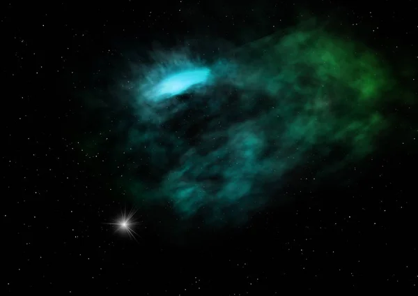 Uzaya Karşı Parlayan Nebula Yıldız Alanı Görüntünün Elementleri Nasa Tarafından — Stok fotoğraf