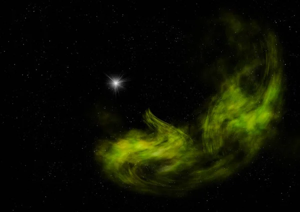 Csillagmező Űrben Köd Gáztorlódás Kép Elemeit Nasa Bocsátotta Rendelkezésre Renderelés — Stock Fotó