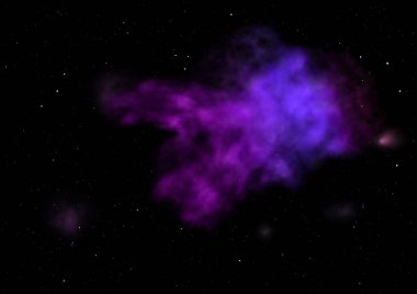 Evrendeki sonsuz uzay alanının küçük bir parçası. Bu görüntünün elementleri NASA tarafından döşenmiştir. 3B görüntüleme