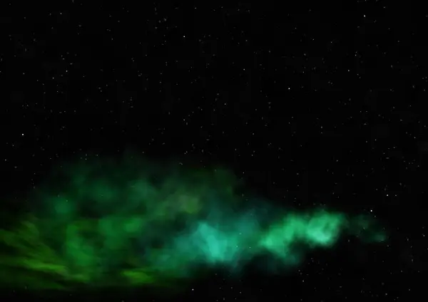 Ser nebulosa brillante y campo estelar. Renderizado 3D — Foto de Stock