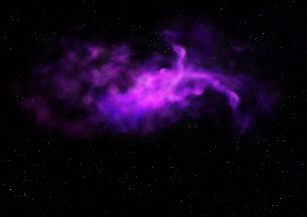 Klein deel van een oneindig sterrenveld. 3D-weergave — Stockfoto