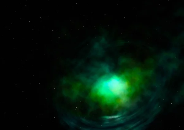 Lontano essere brillato nebulosa e campo stellare. Rendering 3D — Foto Stock