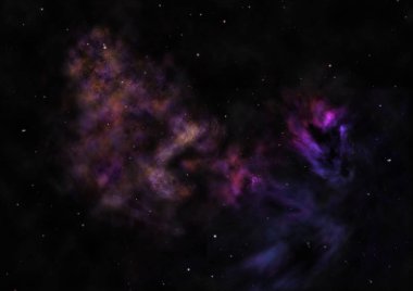 Parlak bir nebula ve yıldız alanı olmaktan çok uzak. 3B görüntüleme