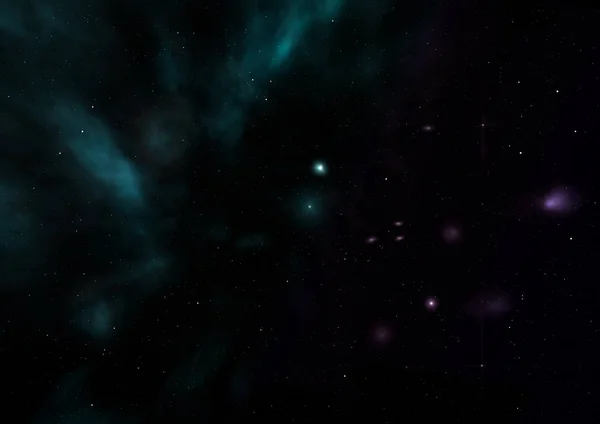Small part of an infinite star field. 3D rendering — Stock Photo, Image