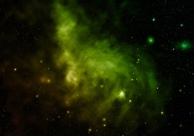 Parlak bir nebula ve yıldız alanı olmaktan çok uzak. 3B görüntüleme