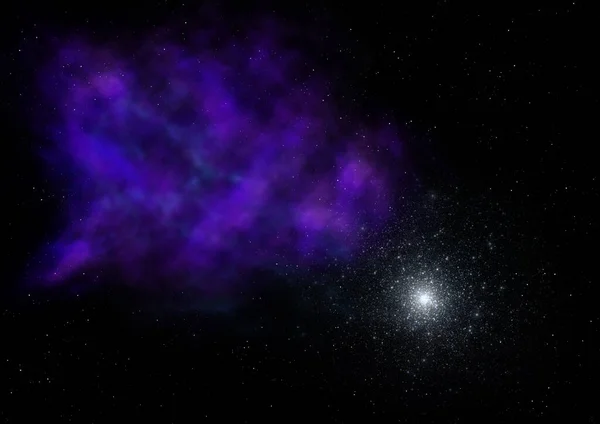Câmp Stelar Spațiu Nebuloasă Congestie Gaz Elemente Ale Acestei Imagini — Fotografie, imagine de stoc
