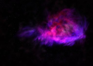 Evrendeki sonsuz uzay alanının küçük bir parçası. Bu görüntünün elementleri NASA tarafından döşenmiştir. 3B görüntüleme