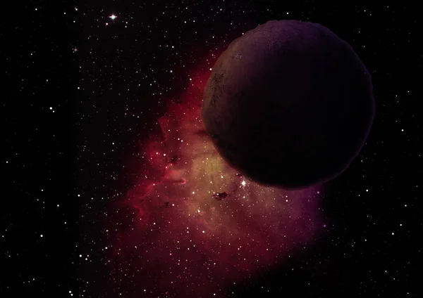 Planeten Einem Raum Gegen Sterne Und Nebel Elemente Dieses Bildes — Stockfoto