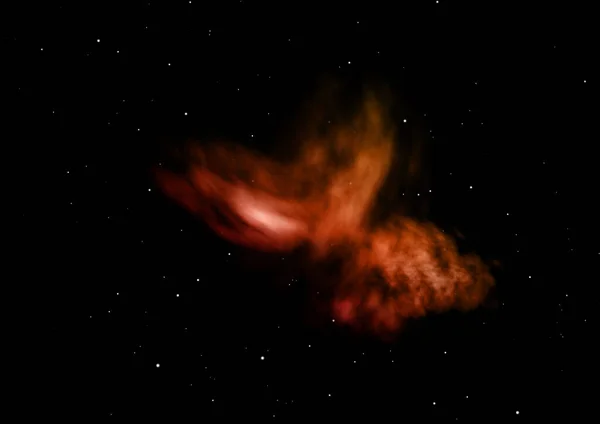 Uzaya Karşı Parlayan Nebula Yıldız Alanı Görüntünün Elementleri Nasa Tarafından — Stok fotoğraf