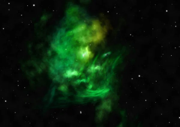 Campo Stellare Nello Spazio Una Nebulosa Una Congestione Del Gas — Foto Stock