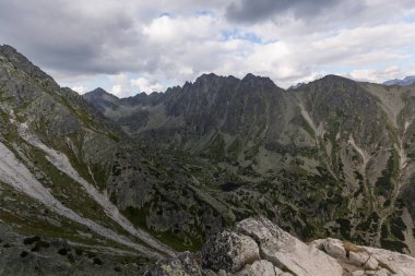 Hiking in the Tatra National Park Slovakia, Poland. Landscpes and panorama with mountain range. clipart