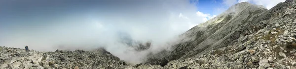 Wandern Tatra Nationalpark Slowakei Polen Landschaften Und Bergpanorama Wolken Und — Stockfoto