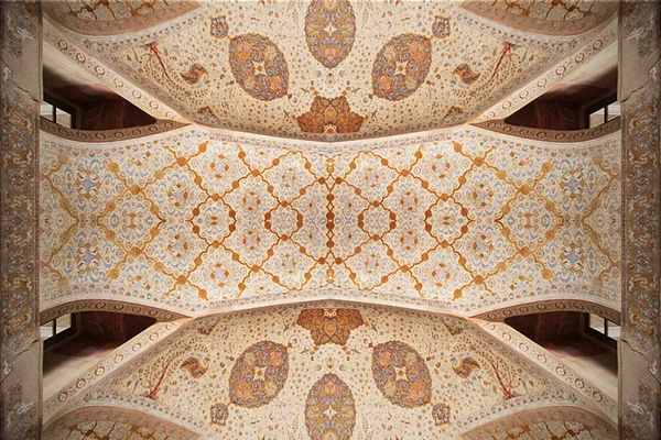 Zauberhafte Orientalische Wand Und Decken Bemalungen Und Mosaike — Photo