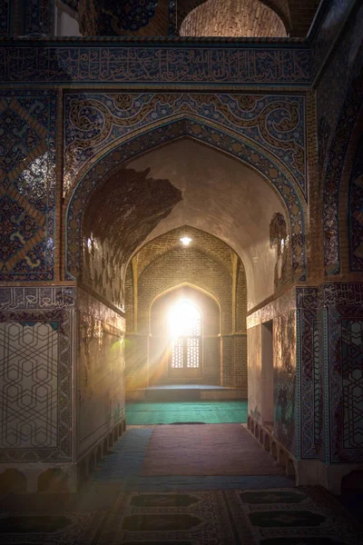 Εφέ Φακού Φως Για Μπλε Τζαμί Του Ταμπρίζ Shia Ισλάμ — Φωτογραφία Αρχείου