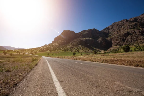 Lense Effecten Zonlicht Landschap Natuur Rond Khorramabad County West Iran — Stockfoto