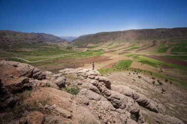 Manzara ve doğa Hürremabad County, Batı Iran çevresinde. İran'ın bir yolculuk sırasında bir durak. Yürüyüş turları dağlar ve şelaleler. Bisheh, Luristan Eyaleti.