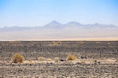 Outback tuz sakin ve Iran çöl kum. Büyük landscap