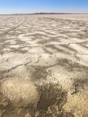 Outback tuz sakin ve Iran çöl kum. Büyük landscap