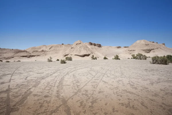 Klid outback v sůl a písek pouště z Íránu. Velké landscap — Stock fotografie