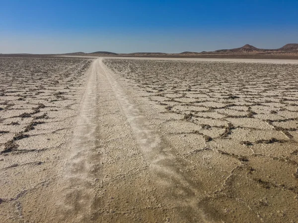 Outback tuz sakin ve Iran çöl kum. Büyük landscap