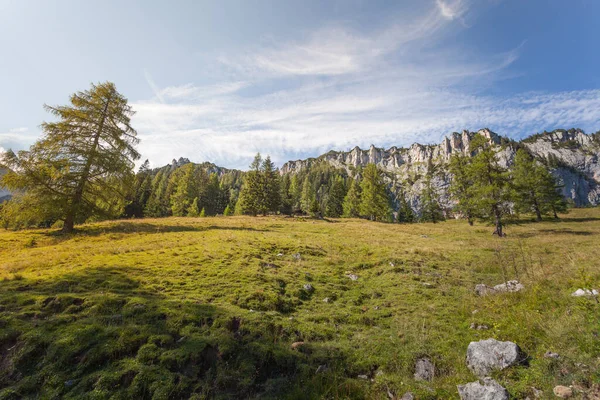 Prachtige Late Zomer Herfst Stemming Rond Wurzelalm Bij Spital Pyhrn — Stockfoto