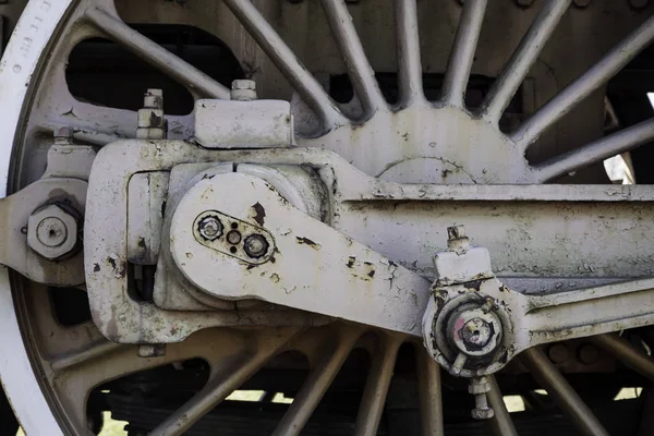 Detalhes Locomotiva Vapor Antiga — Fotografia de Stock