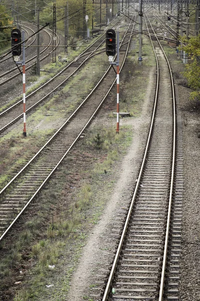 Semaphores and rail tracks