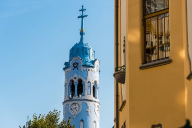 Bratislava, Slovakya - Eylül, 2015: St. Elizabeth Mavi Kilisesi