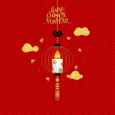Çin yeni yıl arka plan tasarımı. Vektör İllüstrasyonu.