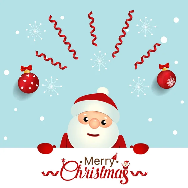 Christmas Greeting Card Christmas Santa Claus Vector Illustration — Stock Vector