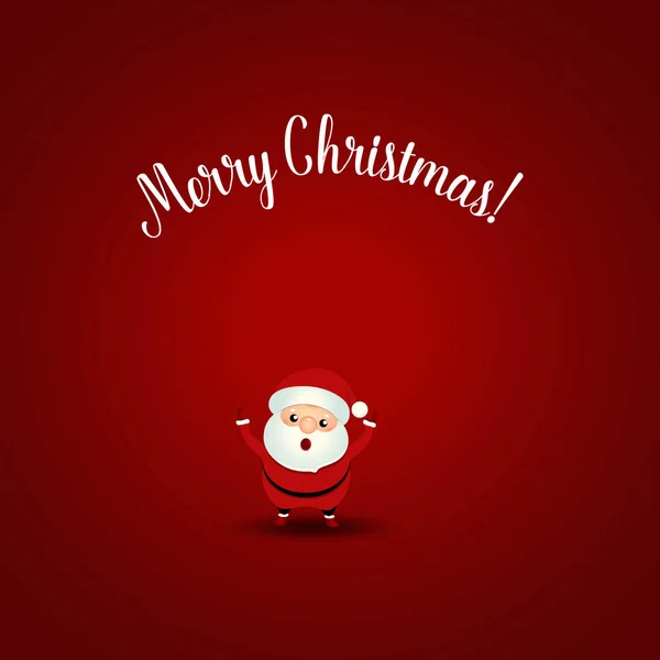 Boże Narodzenie Życzeniami Boże Narodzenie Santa Claus Ilustracja Wektorowa — Wektor stockowy