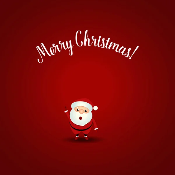 Boże Narodzenie Życzeniami Boże Narodzenie Santa Claus Ilustracja Wektorowa — Wektor stockowy